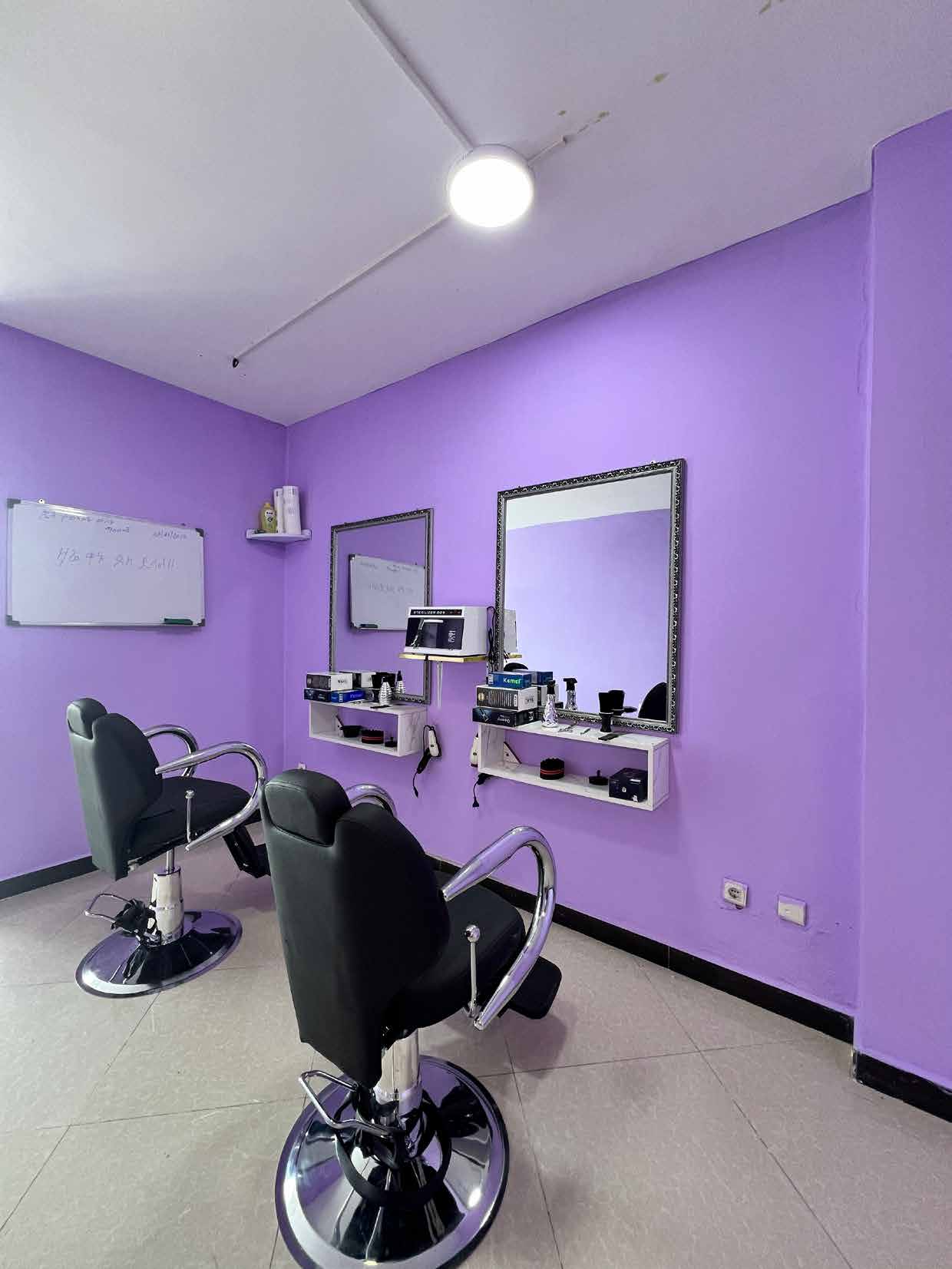 Professional hair styling studio